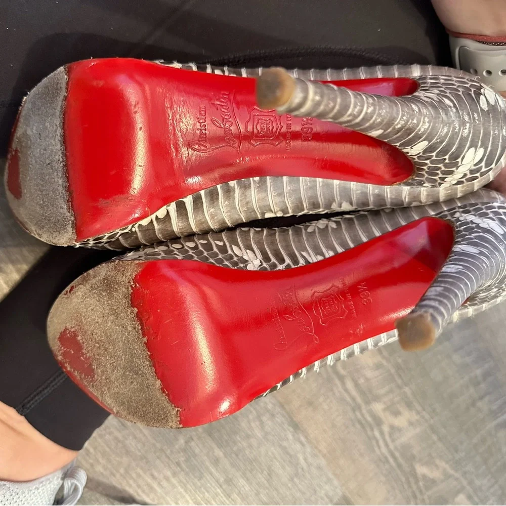 Authentic Christian Louboutin Python - Picture 8 of 12